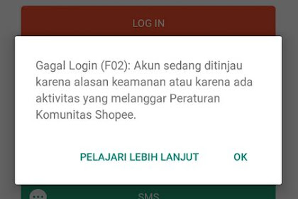 Pengalaman Akun Shopee Sedang Ditinjau Dibatasi Otomatis Log Out Tidak Bisa Login