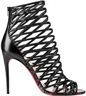 ♦Christian Louboutin Mille Cinque black bootie #christianlouboutin #shoes #black #brilliantluxury