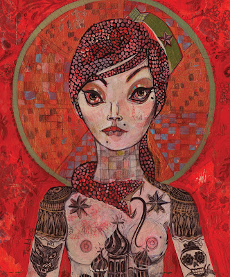 A great many of Jon's paintings incorporate snakes, snake tattoos and A great many of Jon's paintings incorporate snakes, snake tattoos and