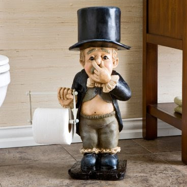 Funny unusual toilet paper holder