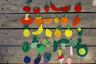 Felt fruits and veggies by TomToy