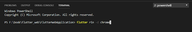 flutter web run on vs code