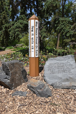 Peace Pole Winnipeg Manitoba.