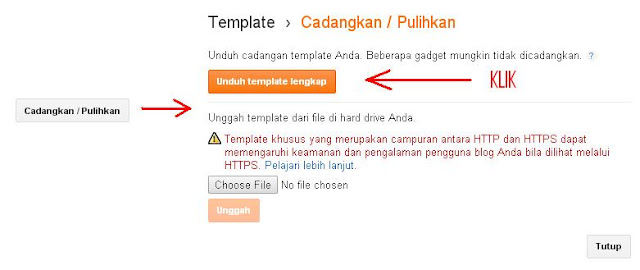 Bahaya! 2 Cara Backup Template Blog Sebelum Proses Ngoding.