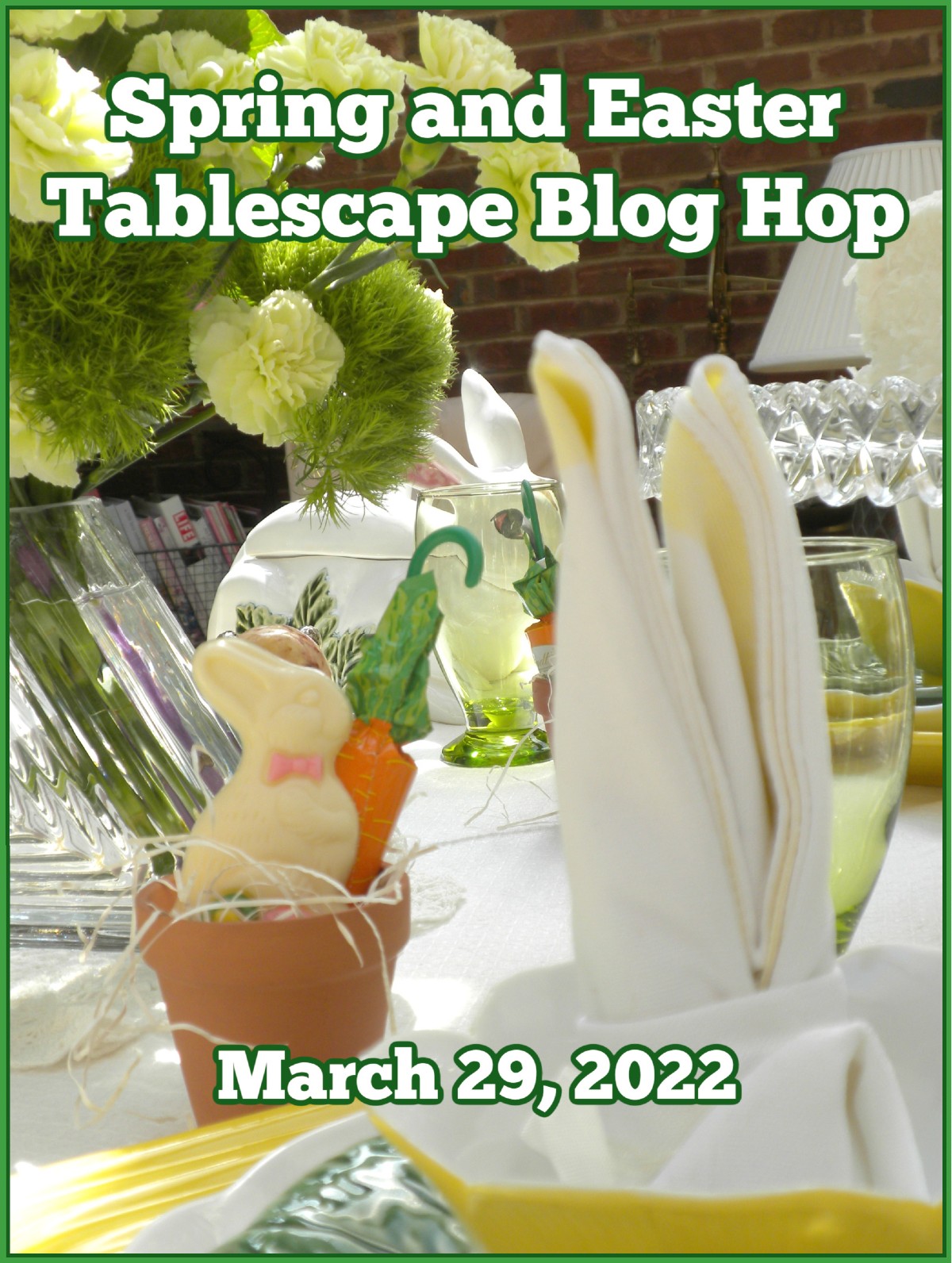Spring and Easter tablescape blog hop