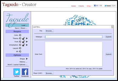 Use word clouds as a way to review what your children know about a topic.  Ask them to brainstorm twenty words on a set topic and make those words into a word cloud using Wordle or Tagxedo
