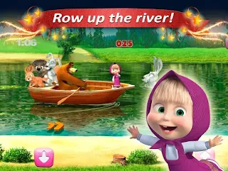 Screenshots of the Masha and the Bear for Android tablet, phone.