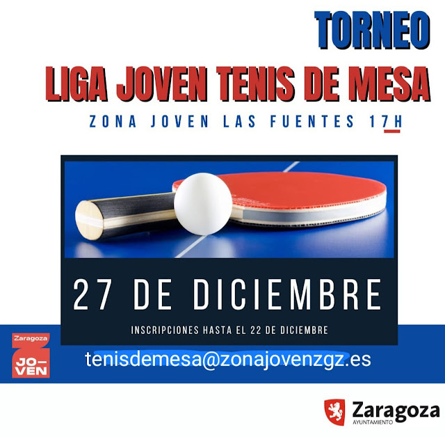 TENIS DE MESA: Torneo Navidad 27 de diciembre