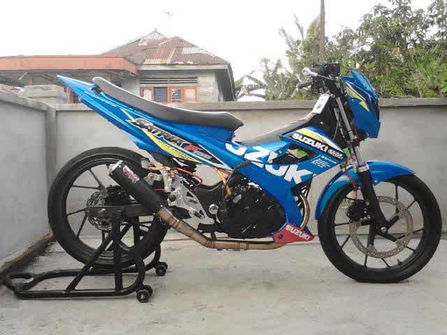 Modifikasi satria fu road race terbaru