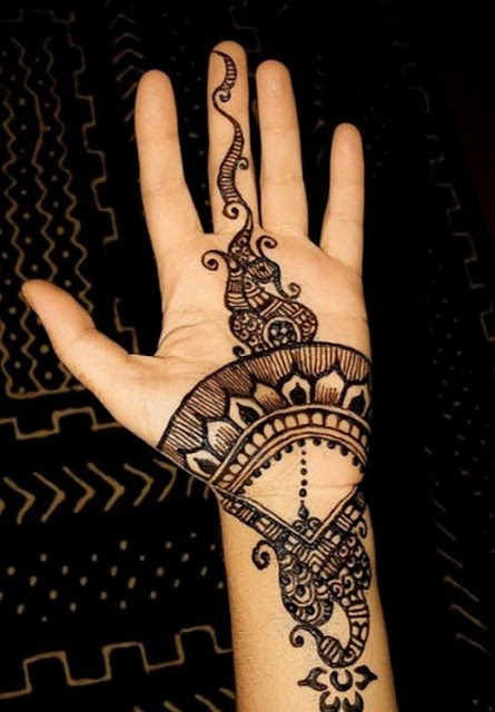 Arabic and Indian Beautiful Hand Mehndi Designs for Eid 2013-14