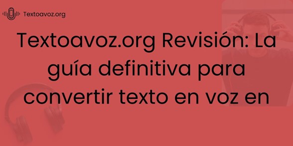 convertidor de texto a voz