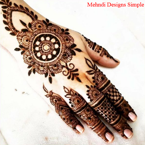 Mehndi Designs Simple Front Hand Step By Step Mehndi Designs Simple