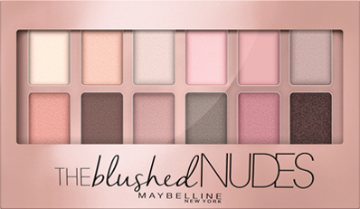 sombras Maybelline The Blused Nudes para ojos ahumados