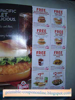 Free Printable Wendys Coupons