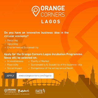 Orange corners Lagos Incubation Programme for Aspiring Entrepreneurs 2019
