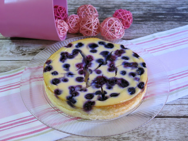 PASTEL DE RICOTTA CON ARÁNDANOS