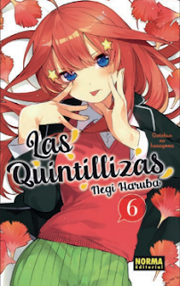 Reseña de Las Quintillizas (Go-Toubun no Hanayome) vols. 5 y 6, de Negi Haruba - Norma Editorial.