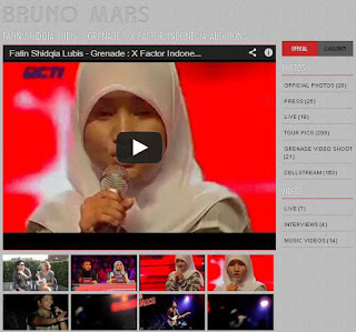 Video Fatin X Factor Indonesia Situs Resmi Bruno Mars