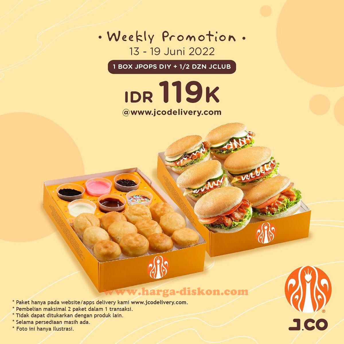 Promo JCO Delivery Weekly Promotion Periode 13 - 19 Juni 2022