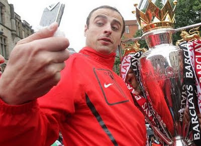 Dimitar Berbatov Manchester United Champions Barclays Premier League Parade