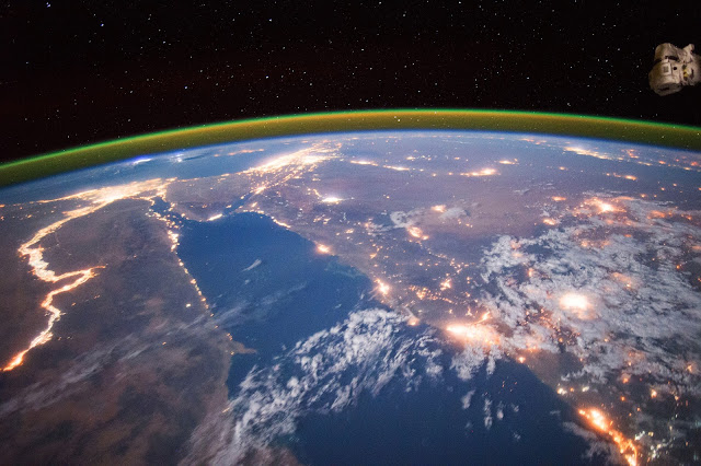 The Nile at Night seen from the International Space Station