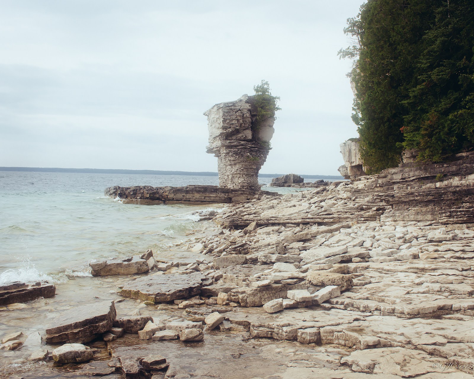 Things To Do in Summer in Ontario, Canada: Take a Boat Ride to Flowerpot Island in Tobermory