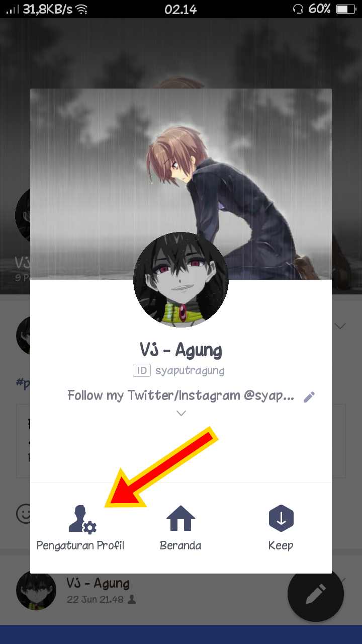 Cara Membuat Foto Profil Karakter Anime Bergerak Di LINE Siluman