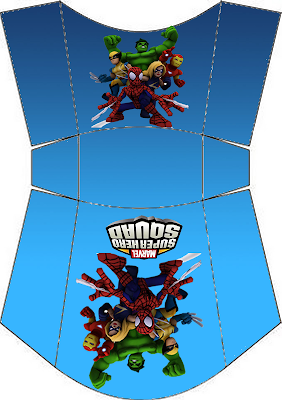 Marvel Superhero Squad Free Printable Fries Box. 