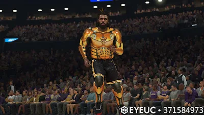 NBA 2K23 LeBron James Black Mamba Armor Cyberface