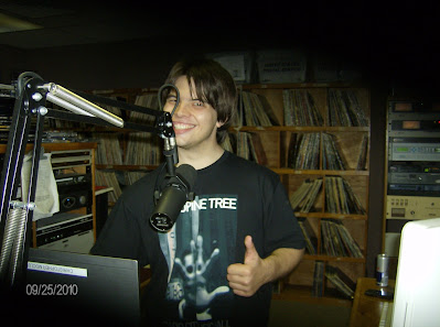 Me, DJing at my college radio station in Sept 2010 (Credit Wennz Lauren)