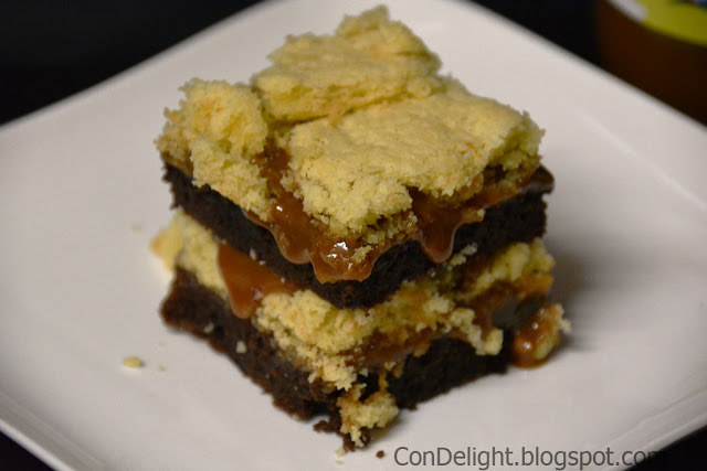 brownie alfajores toffee cake