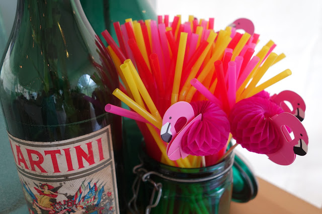 sugrör dekoration party bröllop flamingo alkohol fest