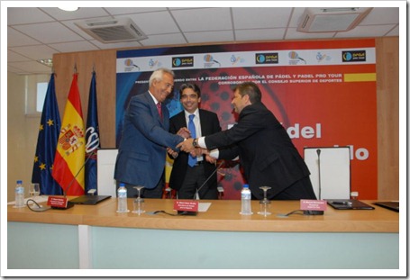 Pádel Pro Tour y la Federación Española de Pádel firman en el CSD de Madrid un acuerdo histórico para el futuro del pádel 2011