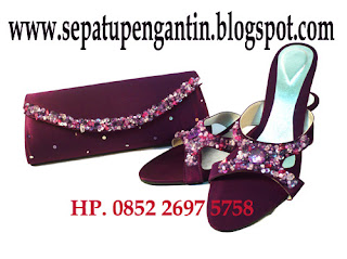 sandal pengantin sepatu pesta tas