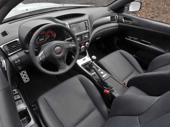 New for 2011 the WRX STI interior is finished in black and silver to 