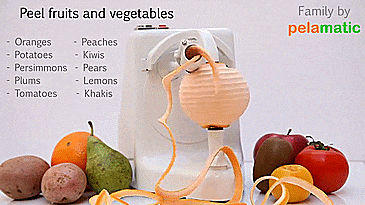 The Pelamatic Professional Fruit And Vegetable Peeler, AWESOME Product For Peeling Orange, Fruit Or Vegetable