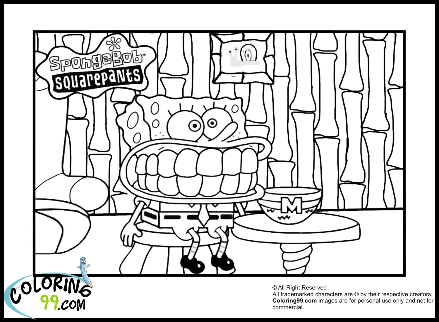 Spongebob Coloring Pages | Minister Coloring