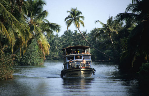 boathouse in kerala. The Kerala backwaters are a