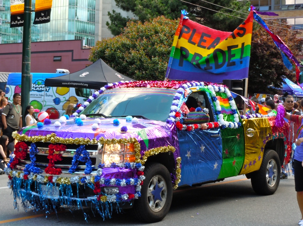 Vancouver Pride Parade decorated truck