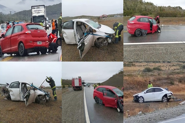 Choque en la Ruta 3, con varios lesionados