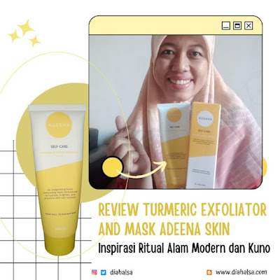 Review Turmeric Exfoliator and Mask Adeena Skin