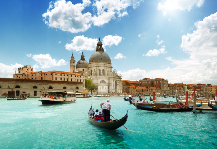 gondola boat on river