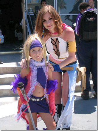 final fantasy x-2 cosplay - chibi rikku and yuna