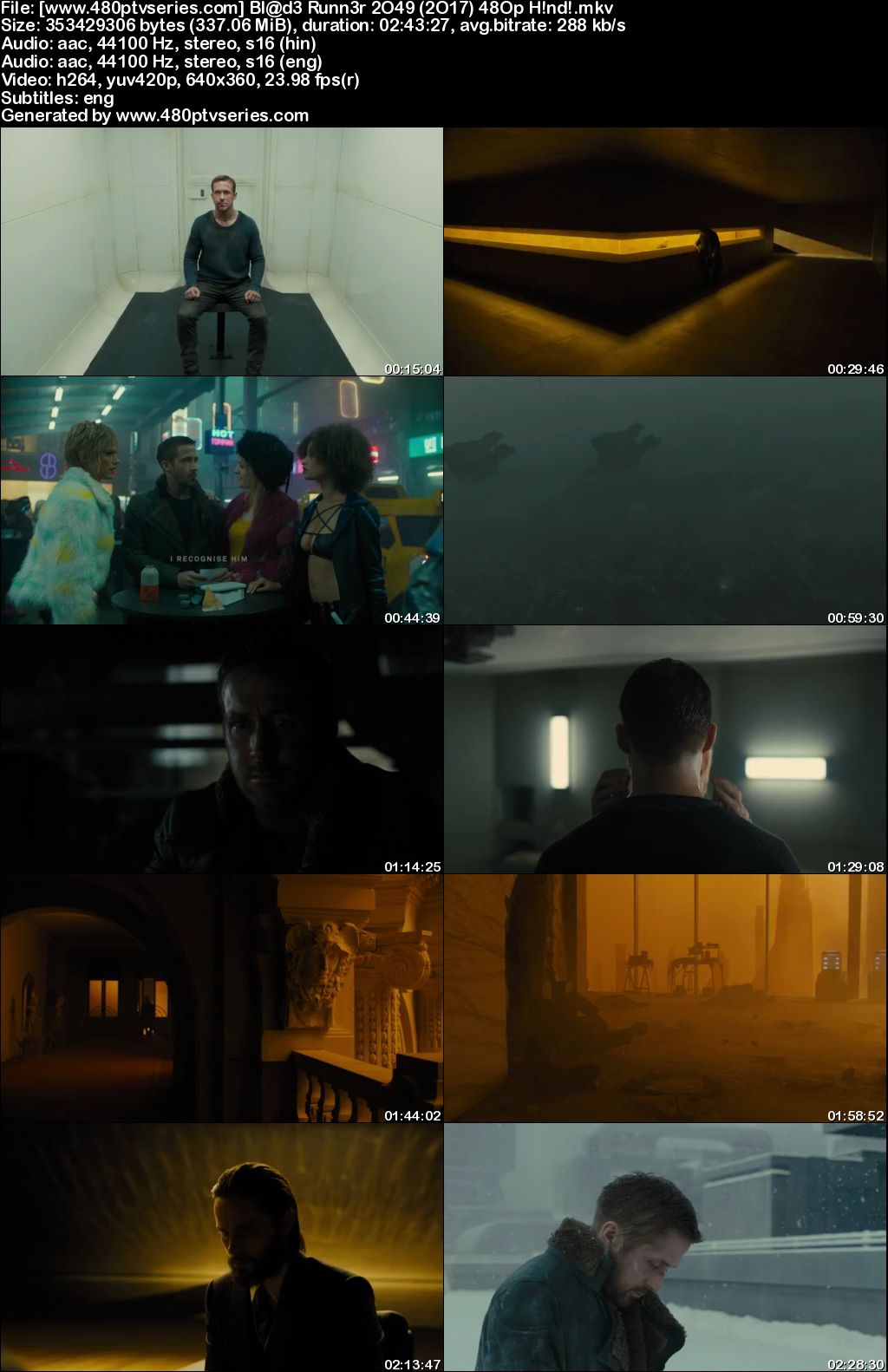 Blade Runner 2049 (2017) 300MB Full Hindi Dual Audio Movie ...