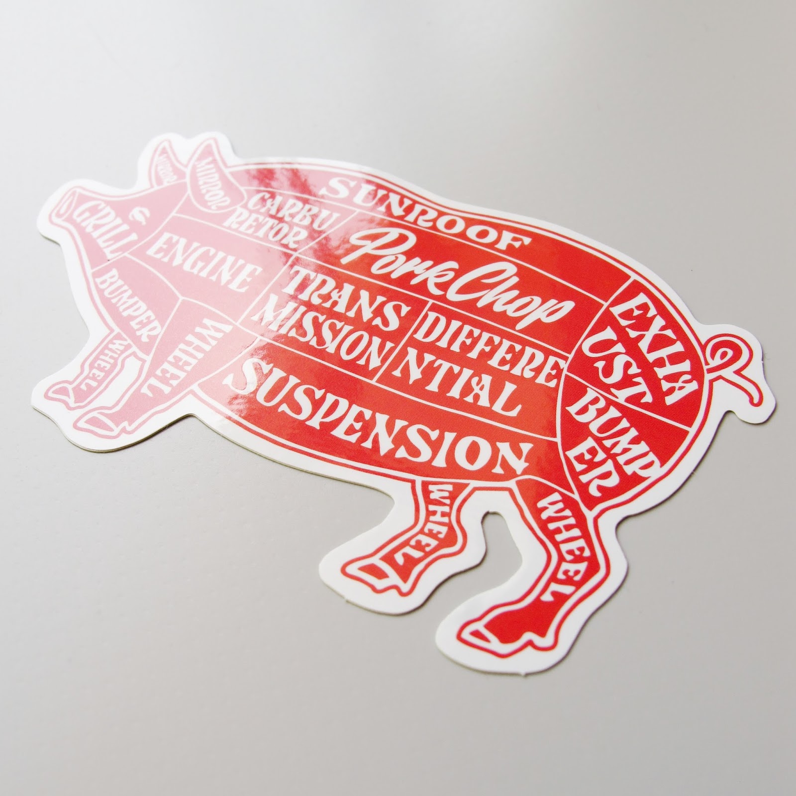 PORKCHOP GARAGE SUPPLY "PORK STICKER" Price：540yen