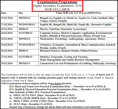 WBCHSE Higher Secondary