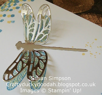 Stampin' Up! UK Independent Demonstrator Susan Simpson, Craftyduckydoodah!, Dragonfly Dreams, Detailed Dragonfly Thinlets Dies, Gorgeous Grunge, Supplies available 24/7, 