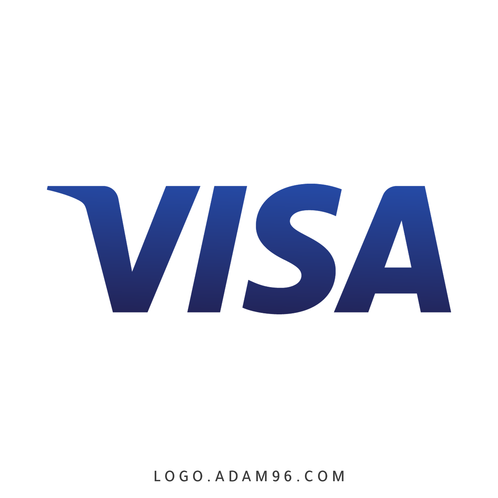 تحميل شعار فيزا كارت الرسمي لوجو عالي الجودة Logo VISA PNG