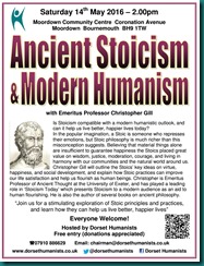 Ancient Stoicism & Modern Humanism 14 May 2016