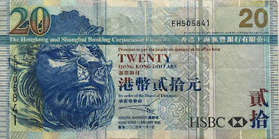 20 HKDollar banknote